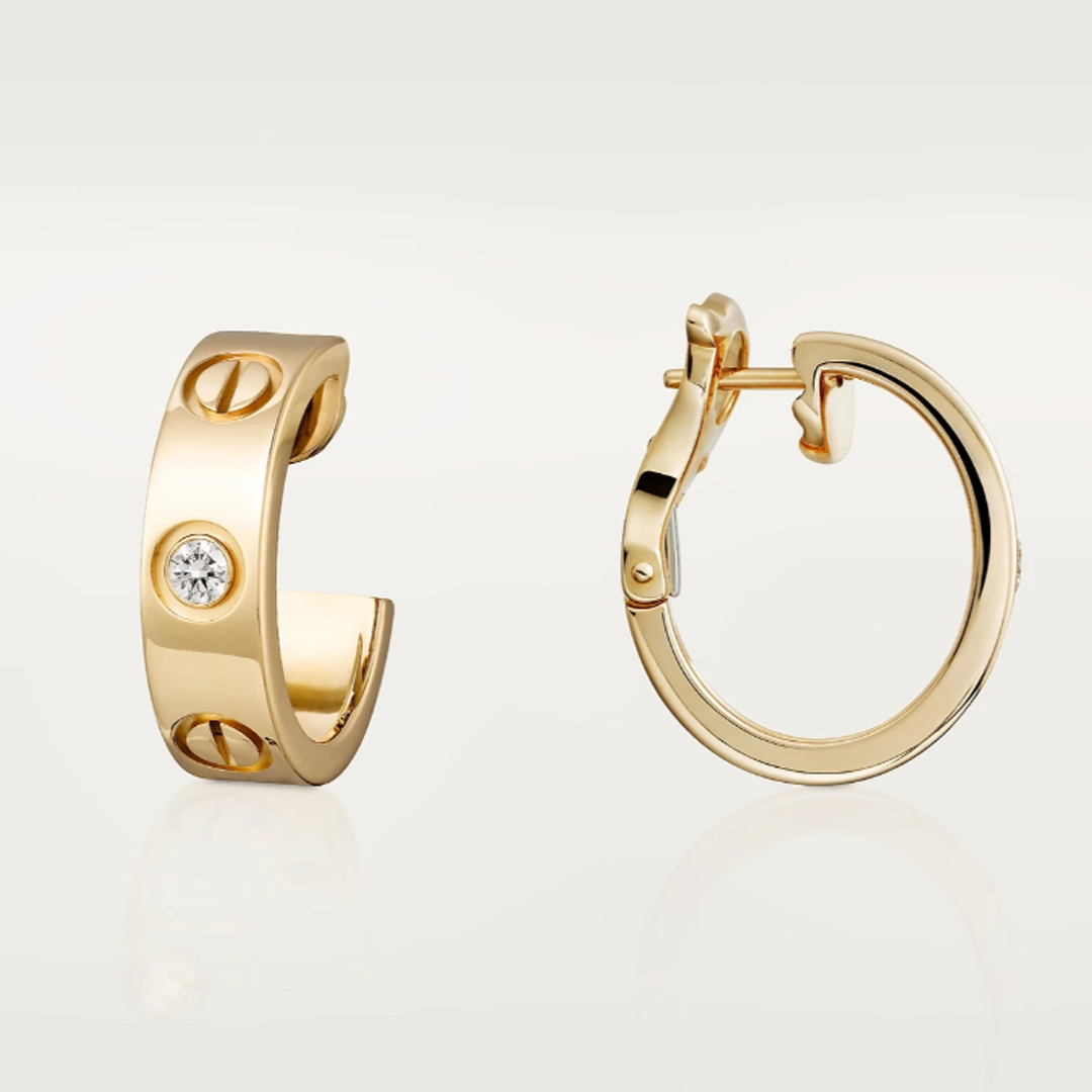 LOVE Earrings with Zircon