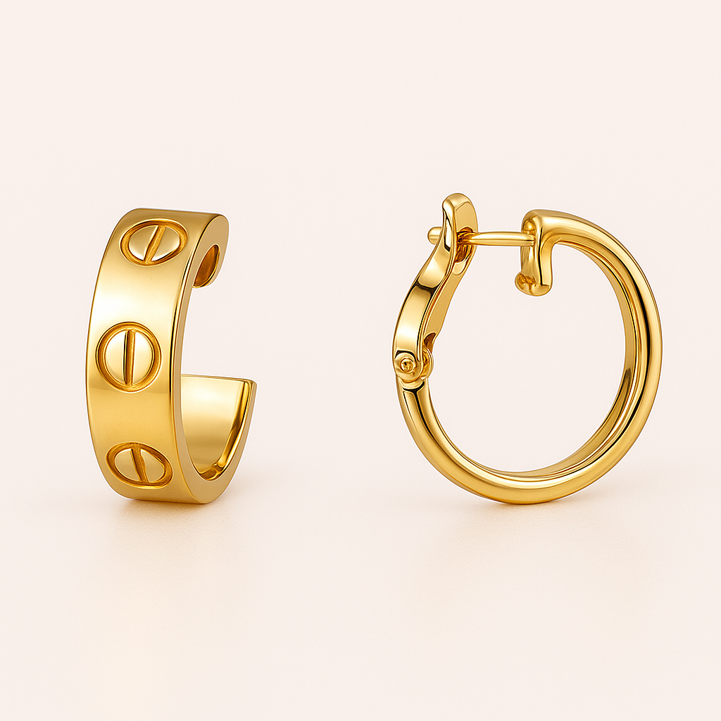 LOVE Golden Earrings