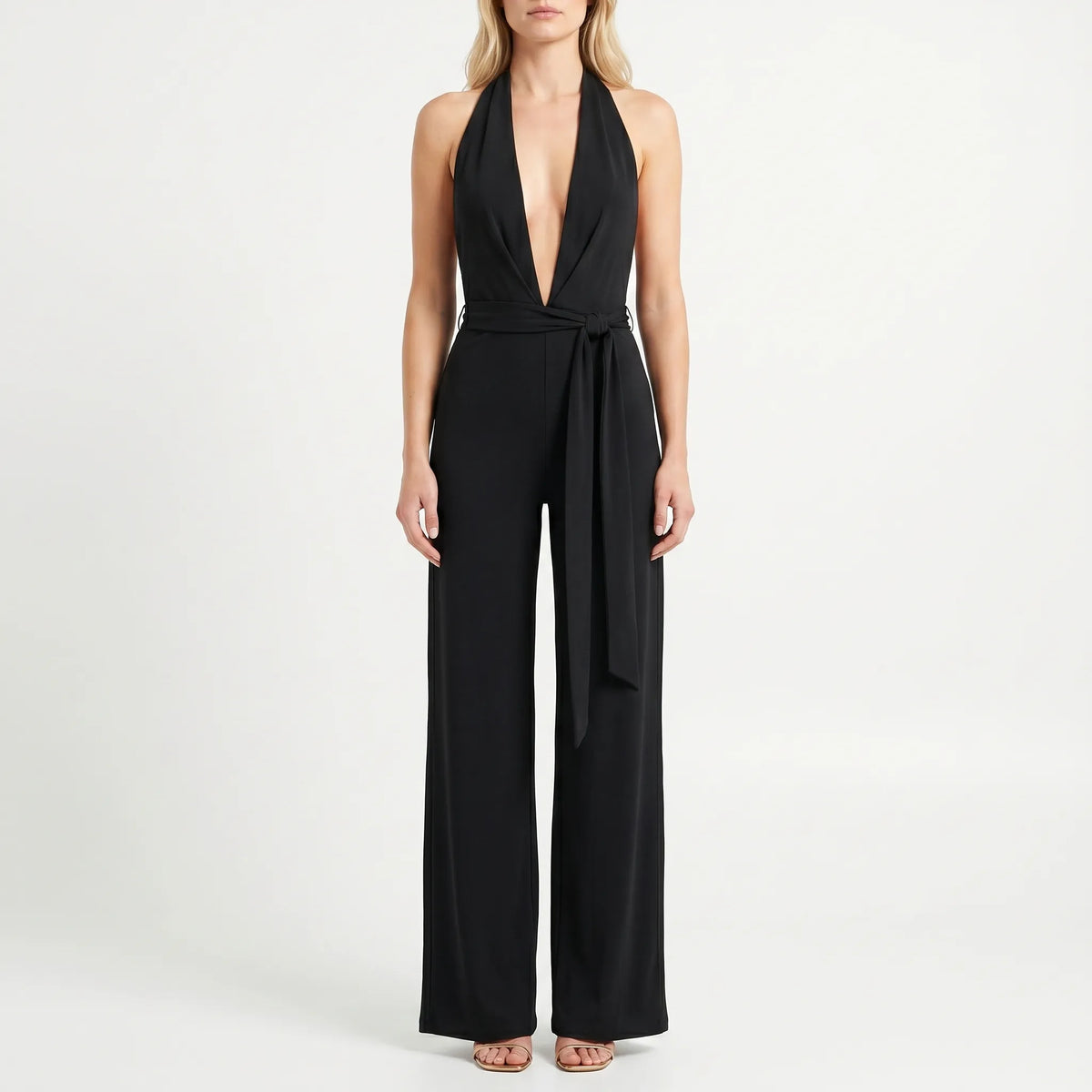 Kara | Rückenfreier Jumpsuit Mit Neckholder-Ausschnitt