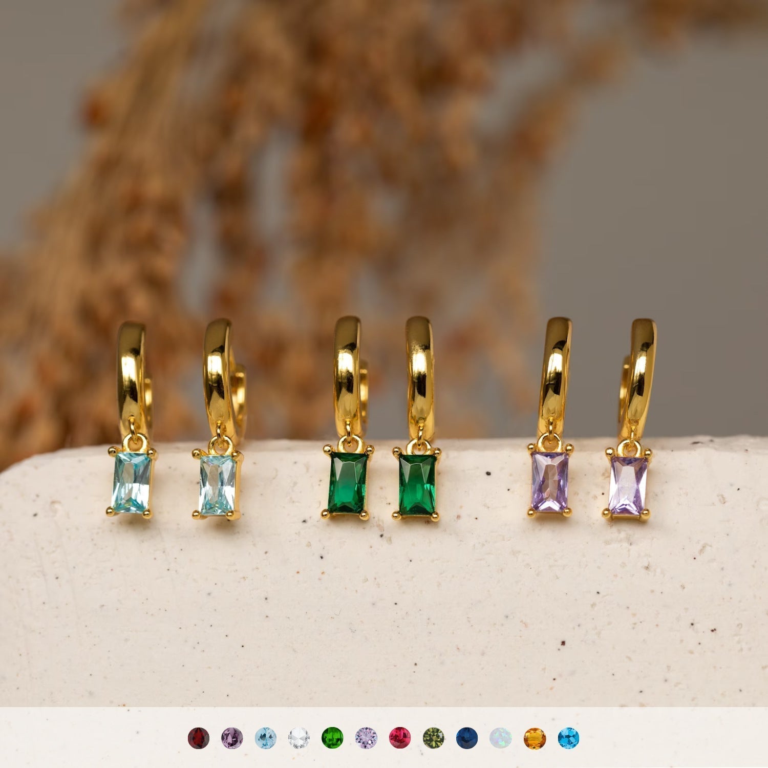 BELLA Birthstone Hoops