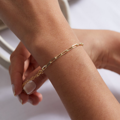 MAUI Golden Paperclip Bracelet