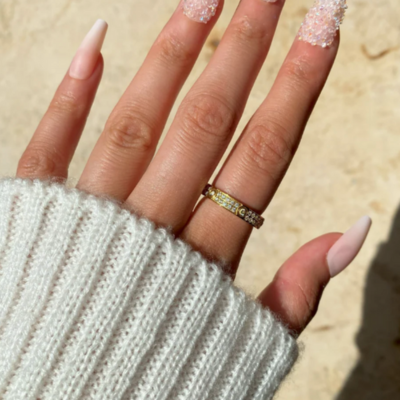 LOVE Ring with Zirconia