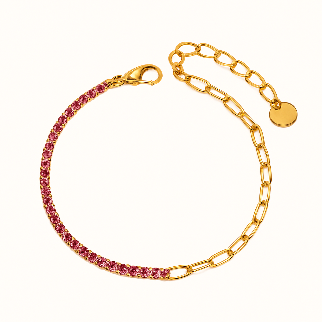 FAE Paperclip Tennis Bracelet
