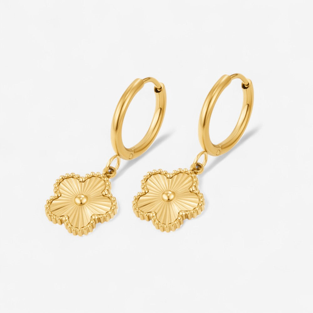 Clover Hoop Earrings