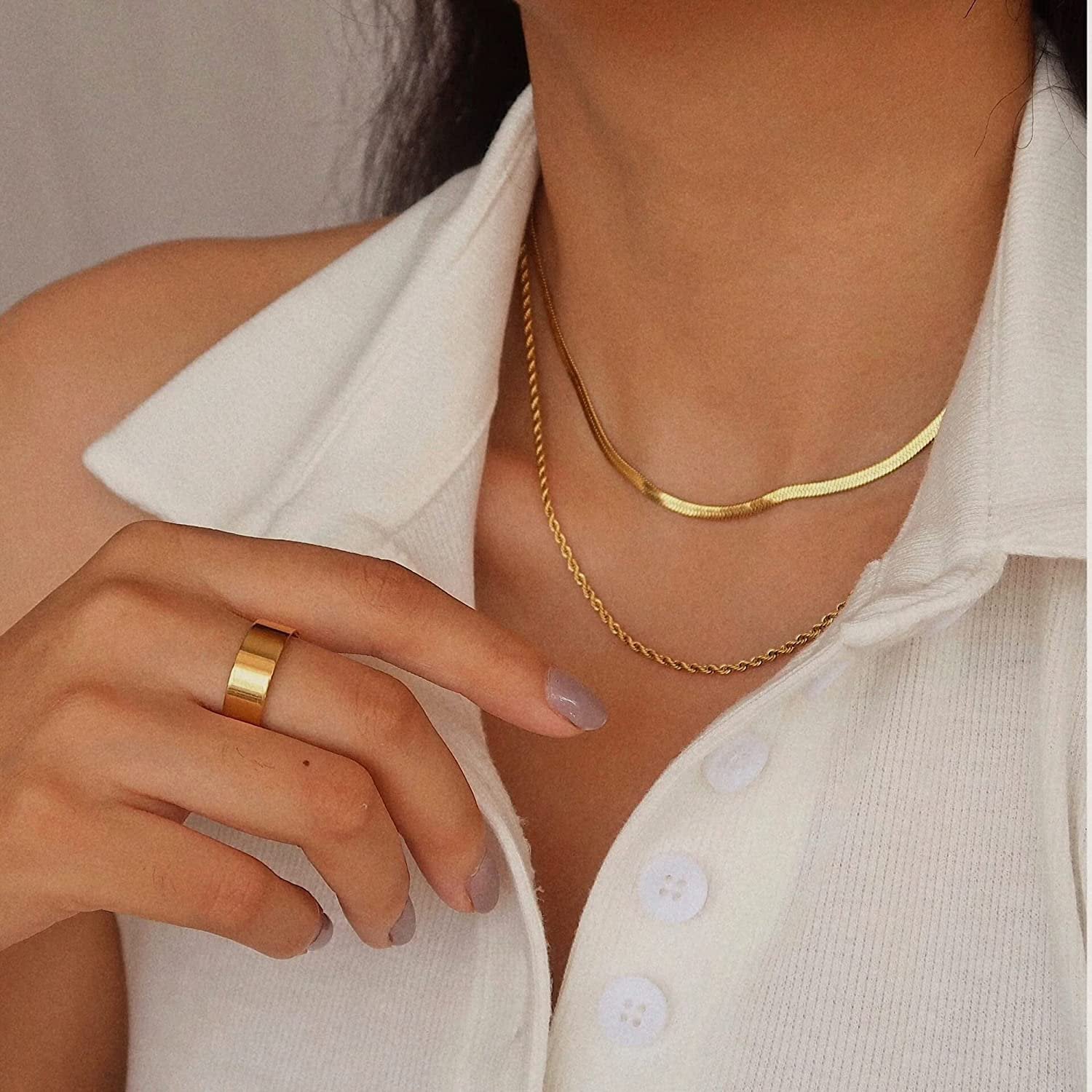 HAILEY Layered Golden Necklace