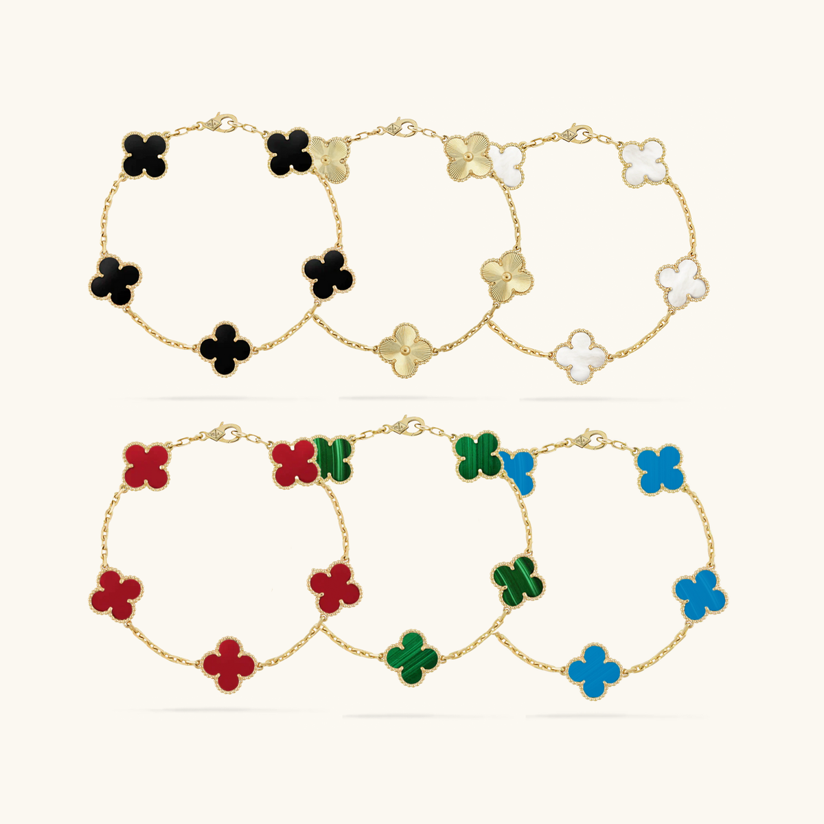 CLOVER BRACELETS SIXPACK